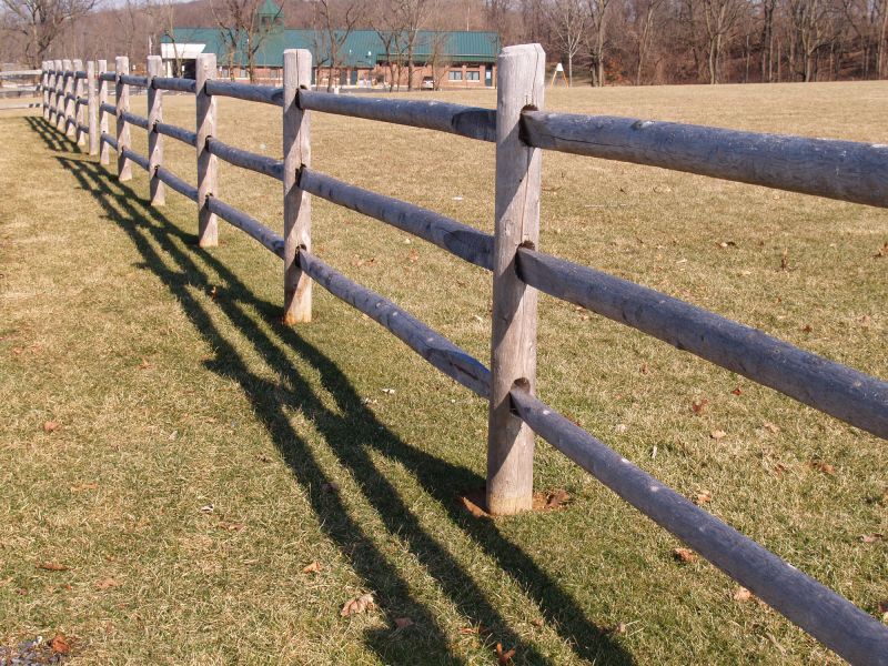 Wooden Farm Fence Installation in Pearland, TX